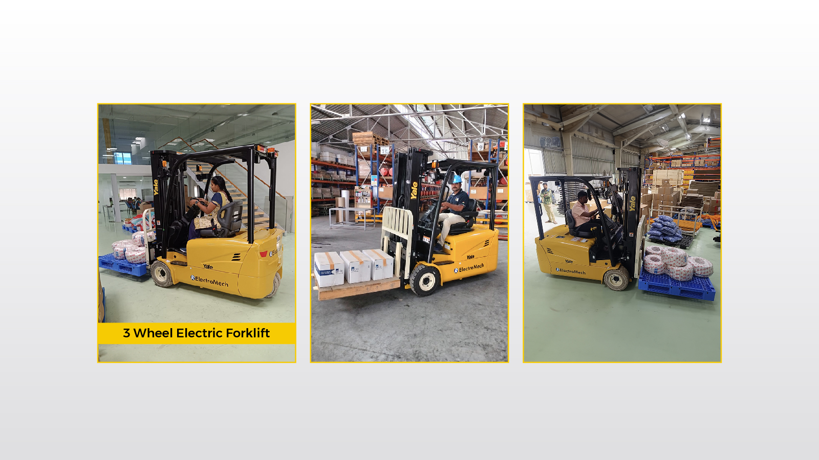 3 wheel electric forklift